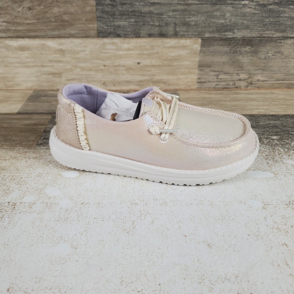 Hey Dude Wendy Dazzling Toddler Loafers Shoes Sz 13 C13 Indecent White Sneakers